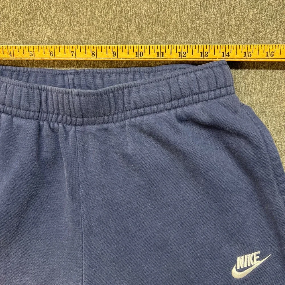 Nike Mens Club Fleece Sweatpants Navy Blue‎ Embroidered Logo Joggers Size M